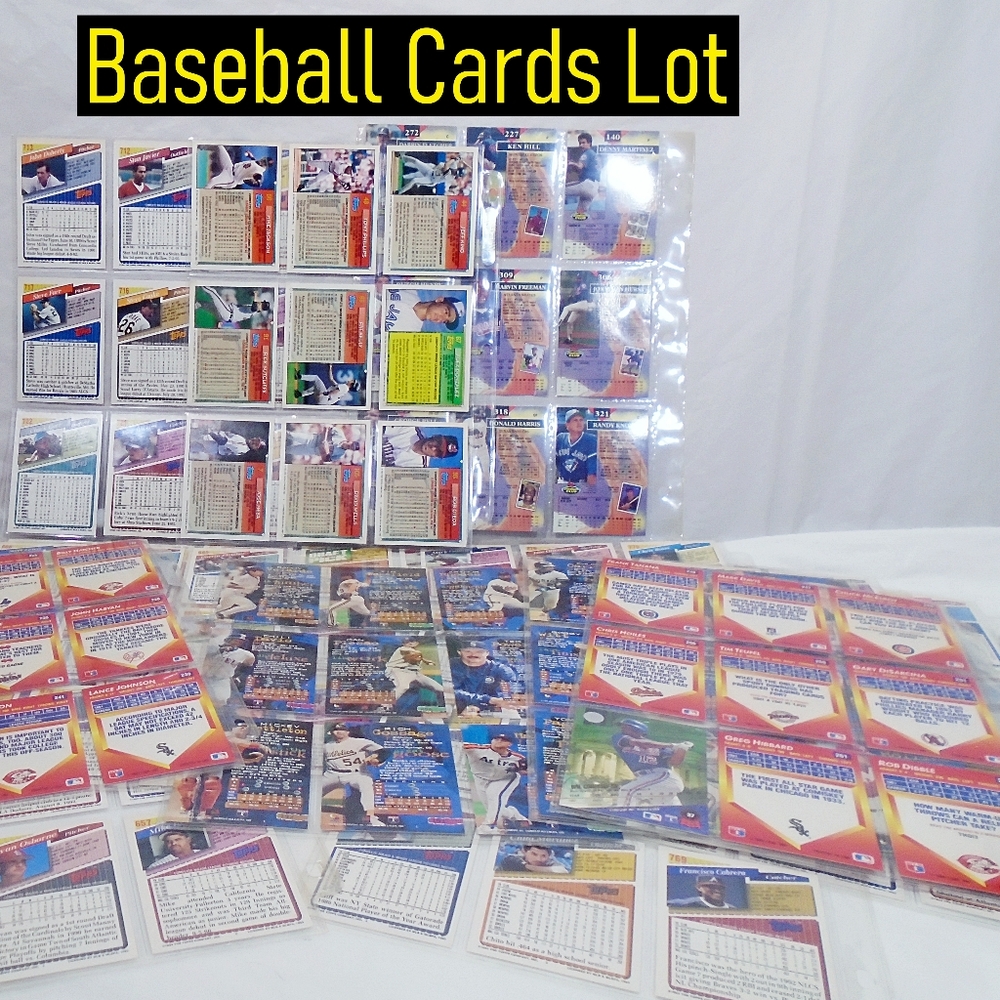125 Baseball Cards Set Pack Box Lot